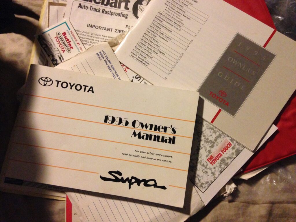 Toyota Supra papers